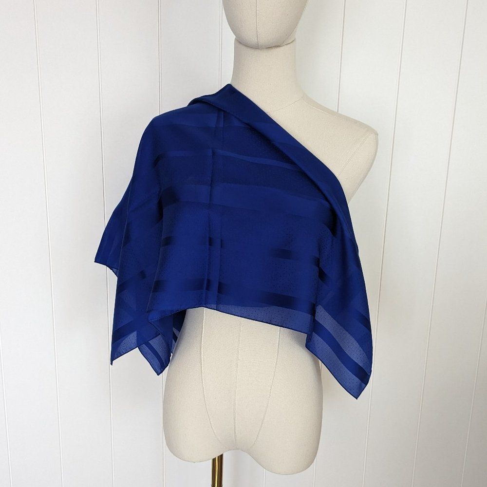 Art of The Scarf for Tie Rack Blue Scarf - 100% polyester - Made in Italy